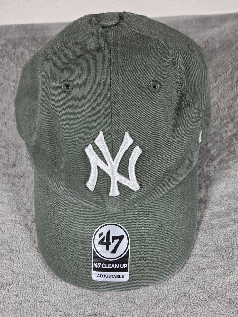 NWT '47 Brand New York Yankees Clean up Hat Moss Green American Eagle
